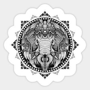 Elephant Medallion Sticker